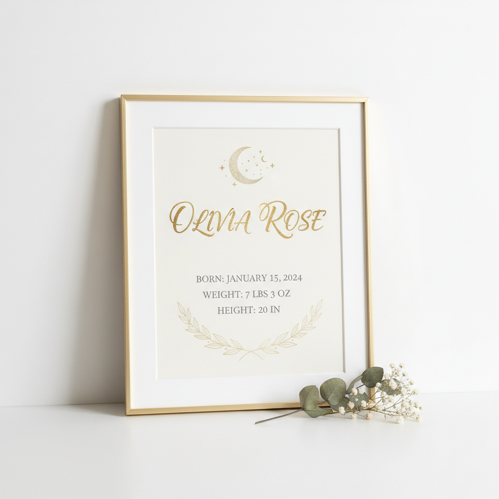 Affiche de naissance