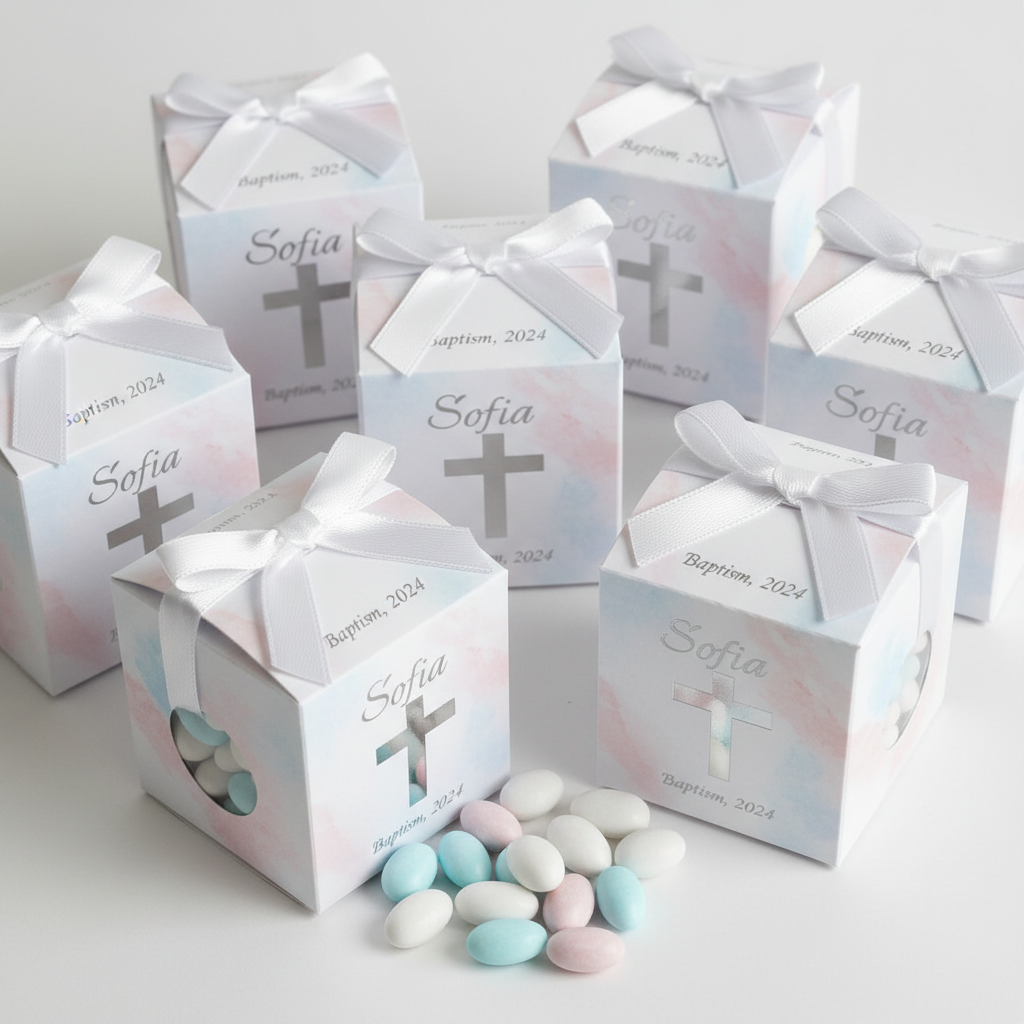 Dragées personnalisées baptême