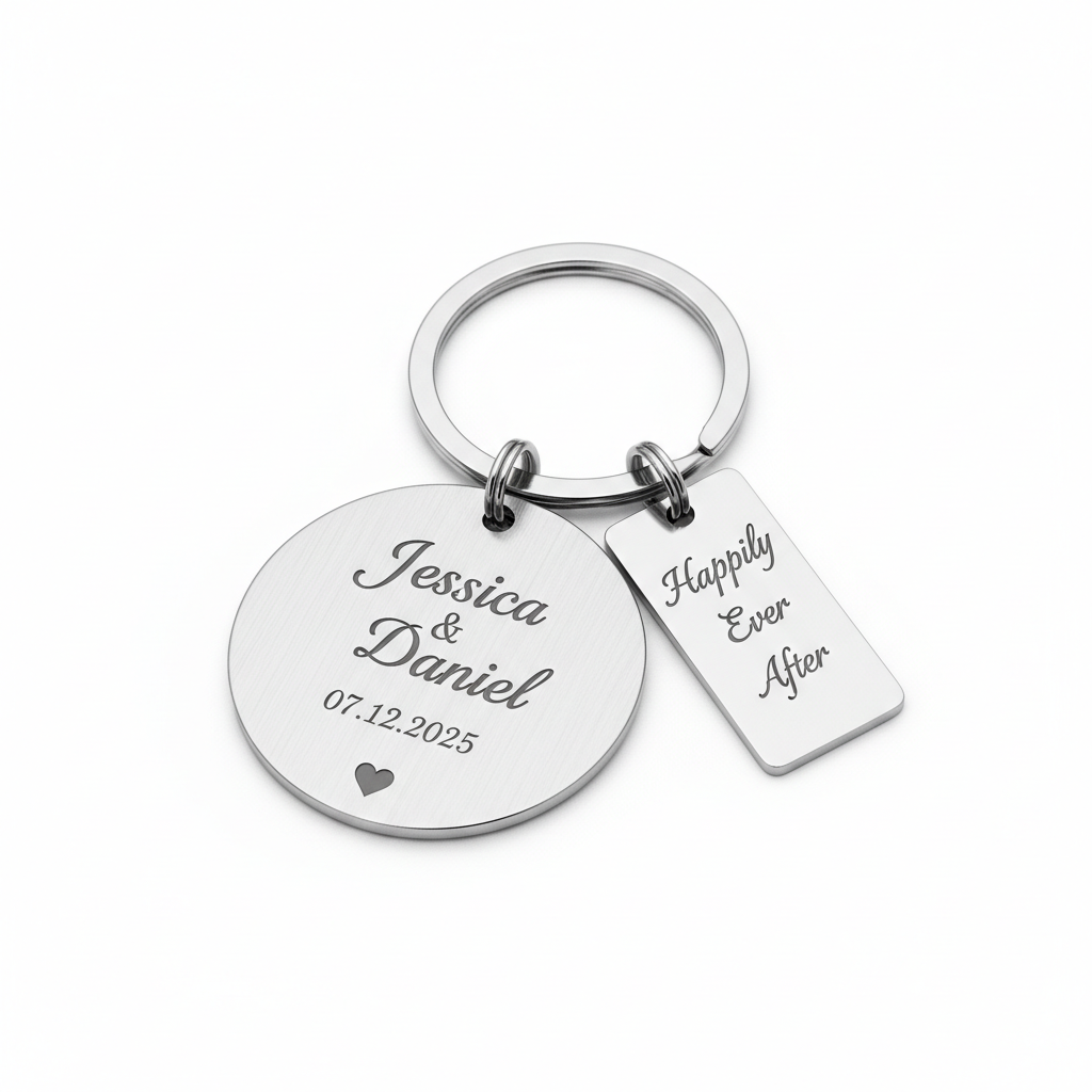Porte-clés mariage personnalisé