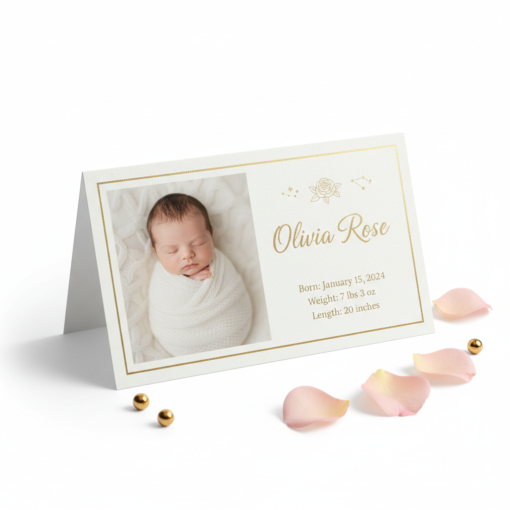 Faire-part naissance personnalisé